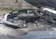 Autoturism în flăcări, într-o localitate din județul Giurgiu