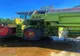 O combină agricolă a luat foc pe un teren din localitatea Bolintin Deal