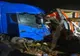 Accident rutier la kilometrul 30 pe Autostrada A1, la Palanca. Un autotren a fost implicat