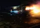 Un autotren încărcat cu lemne a luat foc, la Vedea