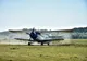 Dezinsecție la Giurgiu. Avionul utilitar a efectuat astăzi trei zboruri de pulverizare  