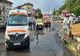 Accident rutier în sensul giratoriu de la Căprioara