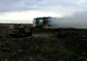 Giurgiu. Un excavator care lucra la șoseaua de centură a luat foc