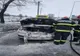 Giurgiu. Autoturism în flăcări pe DN 5! Pompierii intervin!