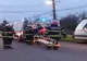 Accident rutier la Malu. Un microbuz a lovit un autoturism parcat. Un bărbat a fost transportat la spital
