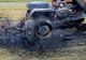 Un tractor a ars ca o torţă, în judeţul Giurgiu
