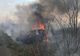 Accident rutier din cauza unui incendiu de vegetație uscată, pe drumul către Vama Giurgiu