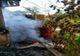 Incendiu violent la Malu. Pompierii intervin cu două autospeciale