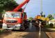 Pericol la Băneasa. Un trailer care transporta o macara, la un pas să se răstoarne. Cine a intervenit 
