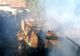 Incendiu violent la Malu. Proprietarul s-a intoxicat cu fum
