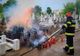  Incendiu în cimitirul Sfântul Haralambie din Giurgiu. Au ars mai multe coroane aflate pe un mormânt 